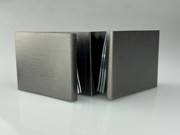 Shower Bracket - Glass to Glass - 90 Degree - Brushed Gun Black